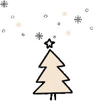 hunterwillowandco christmas snow family christmas tree Sticker