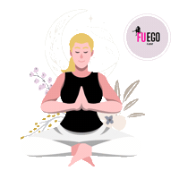 Meditation Entrepreneur Sticker by Ingrid Romero