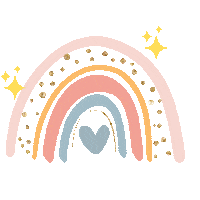 Pink Rainbow Sticker by Roxy James