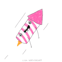 Happy New Year Animation GIF by Lisa Vertudaches
