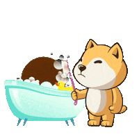 Shining Rubber Duck Sticker by BigBrains
