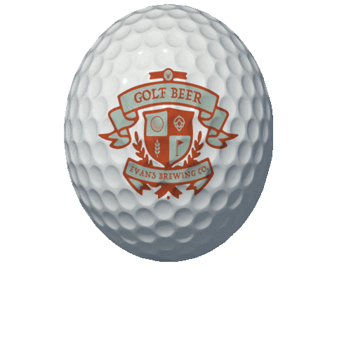 EvansBrewingCo giphygifmaker golf golfing golf beer Sticker