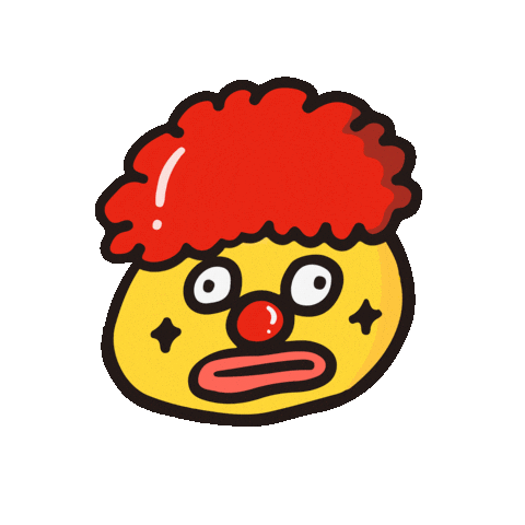 Clown Shame Sticker