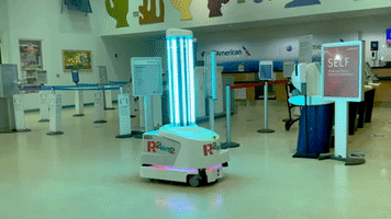 Disinfecting Robot at Key West Airport Named 'R2Key2' in Public Contest