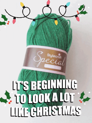 Its Beginning To Look A Lot Like Christmas Knitting GIF by TeaCosyFolk