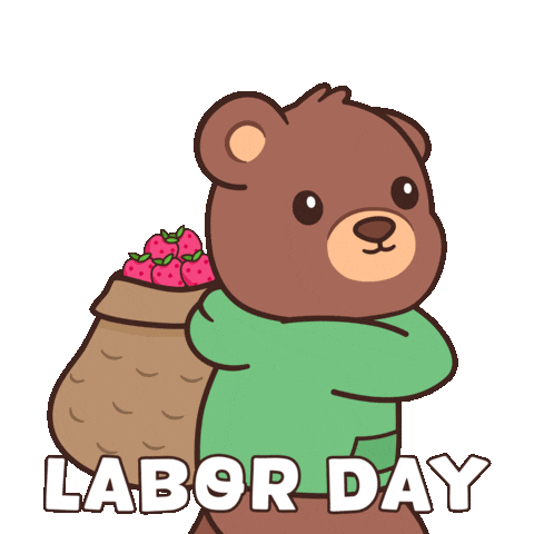 Working Teddy Bear Sticker by BEARISH