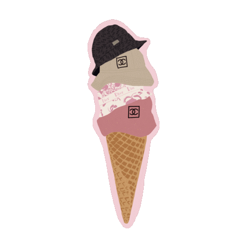 tangledtay fashion ice cream designer icecream Sticker