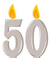 Flickering 50 Years GIF