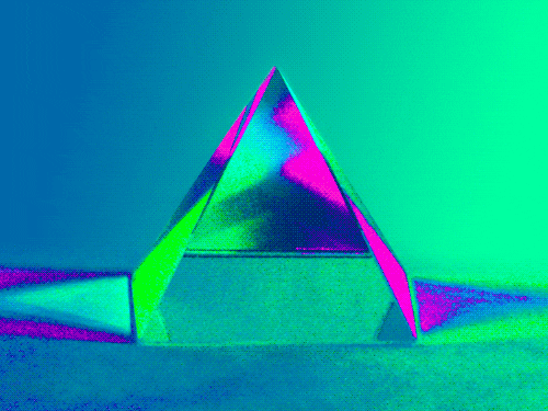 loop pyramid GIF by Caitlin Burns