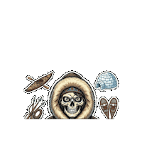 Halloween Skull Sticker