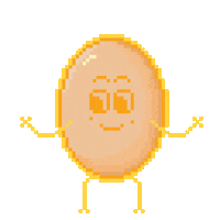 Happy Pixel Sticker