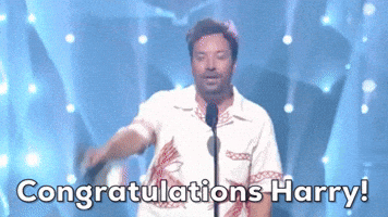 Congratulations Harry