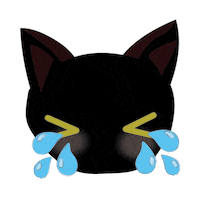 Happy Black Cat Sticker