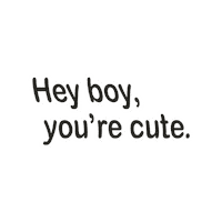 Youre Cute Sticker by Hope Blanchard