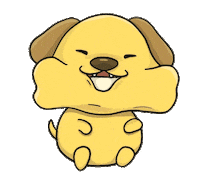 happy dog Sticker