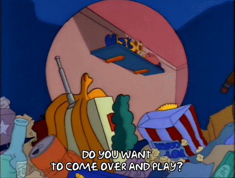 Season 3 Trash GIF by The Simpsons