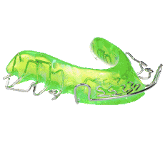 braces retainer Sticker by PIZZASLIME