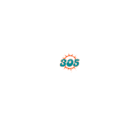 Miami Dolphins Summer Sticker by 305 Magazine