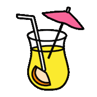 Spring Break Sun Sticker by Martina Martian