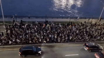NY Anti-Racism Protesters Stop Traffic on FDR Drive