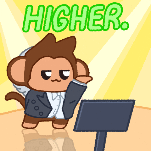 To The Moon GIF by Chimpers