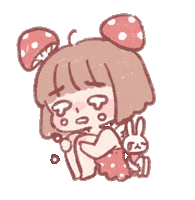 cherryrabbit cherryrabbit cherriuki cherririi mushroomgirl Sticker