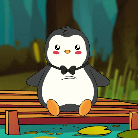 Raining Cold Water GIF by Pudgy Penguins