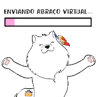 Dog Hug Sticker by Fazendinha da Zelda