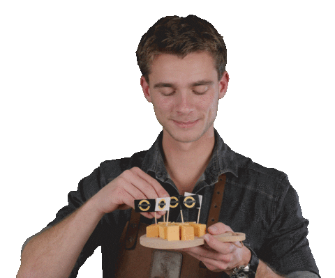 Happy Comida Sticker by De Kaasman