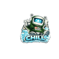 Calm Down Chill Out Sticker by Digi 995