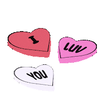 I Love You Candy Sticker