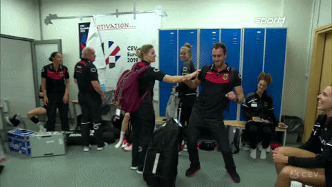 Celebration Joy GIF by German Volleyball Federation