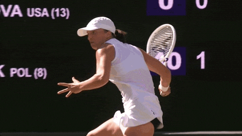 Iga Świątek GIF by Wimbledon