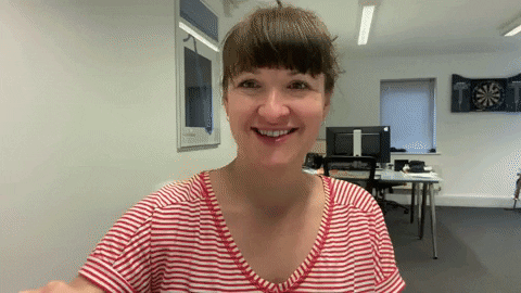 janinecoombes giphyupload excited yay ecstatic GIF