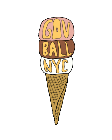 icecream governorsball Sticker by GOV BALL NYC