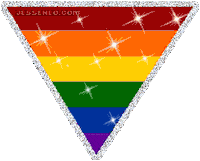 gay pride glitter Sticker