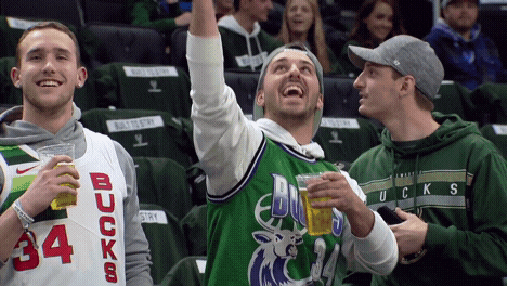 yell fiserv forum GIF by Milwaukee Bucks