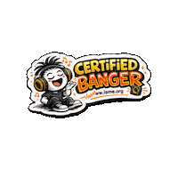Certified Banger Sticker by International Society for Music Education