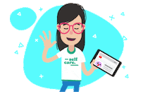 Kaiserbrand girl cartoon youtube nerd Sticker