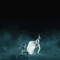 Heaven And Hell Neon GIF by Woodblock