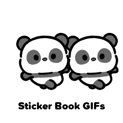 Happy Panda Bear Sticker by Sticker Book iOS GIFs