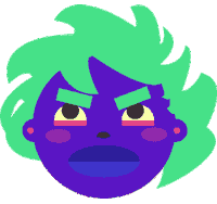 nadiadellano violeta molesta garabato nadiadellano Sticker