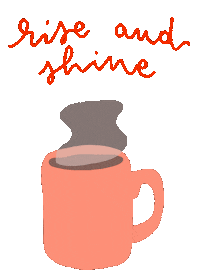 Coffee Morning Sticker by Claudia Guariglia (Enyoudraws)
