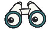 Eyes Looking Sticker by Gravity Road