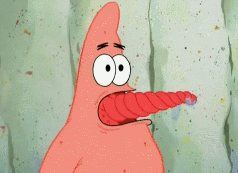 spongebob squarepants tongue GIF