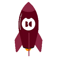 BombesCreatives fire flying rocket launch Sticker