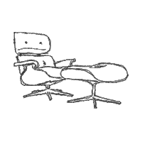 Vinterior vintage vinterior rare find lounge chair Sticker
