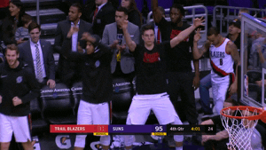 portland trail blazers basketball GIF by NBA