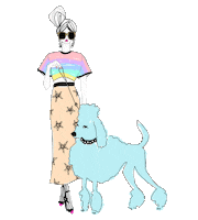 Dog Poodle Sticker by Verrier Handcrafted