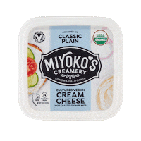 miyokoscreamery plant based dairy free cream cheese miyokos Sticker
